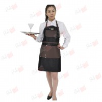 Waiter's apron with leather