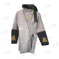 National blouson with embroidery