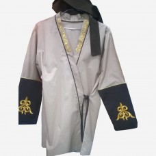 National blouson with embroidery