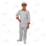The cook's overalls