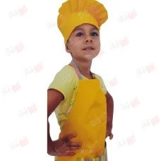 Set of children's apron and cap